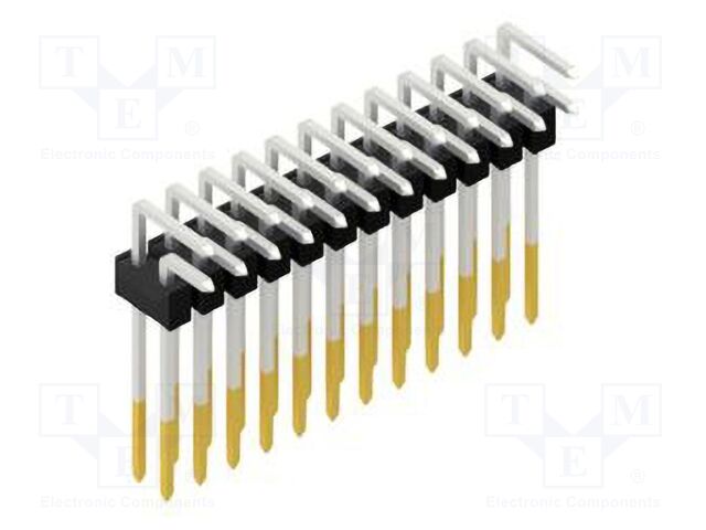 Connector: pin strips; pin header; male; PIN: 24; 2.54mm; THT; 2x12