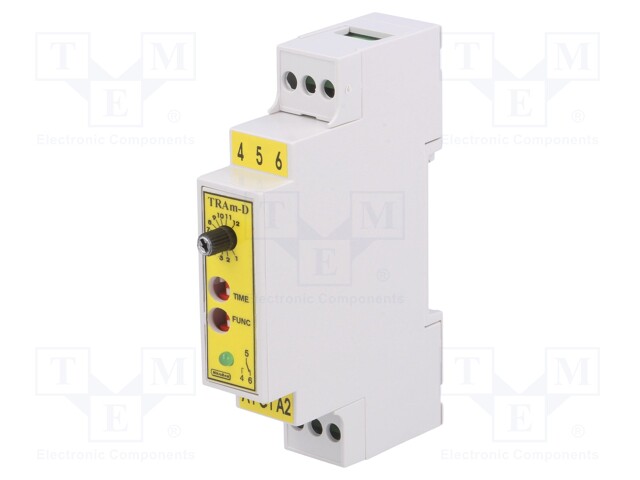 Timer; 0,25s÷12min; NO; 24VDC/5A,250VAC/5A; Usup: 24VAC; 24VDC