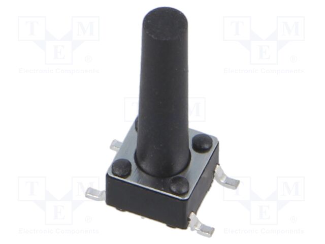 Microswitch TACT; SPST; Pos: 2; 0.05A/12VDC; SMT; 1.57N; 6x6x3.5mm