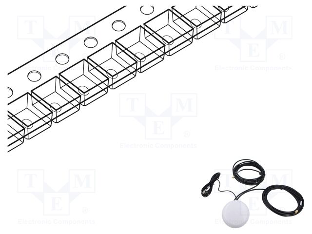 Antenna; GPS,RF; 4dBi; 50Ω; 4.9Hz÷6GHz; RP-SMA