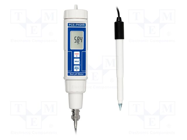 Meter: pH; LCD; 0÷14pH; IP67; Dim: 180x32x40mm; Temp: max.60°C