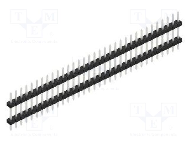 Connector: pin strips; pin header; male; PIN: 33; 2mm; THT; 1x33