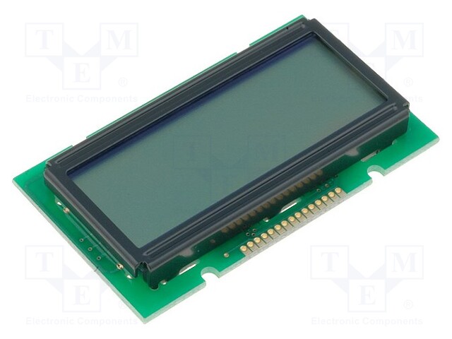 Display: LCD; alphanumeric; STN Positive; 12x2; gray; LED; PIN: 15