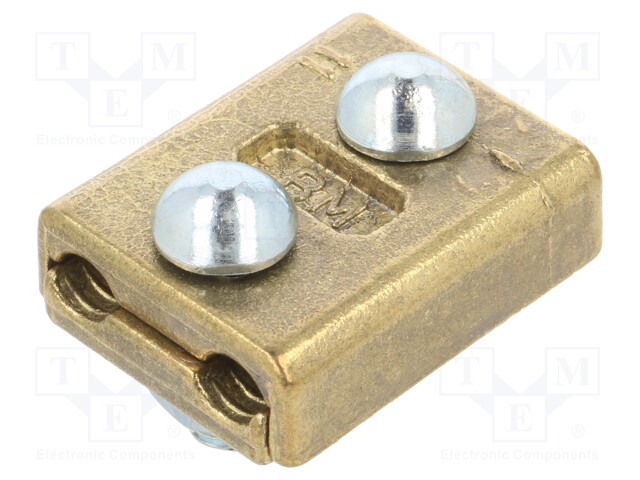 Brass; 70mm2; none; screw terminal; for cable; straight; Mat: brass