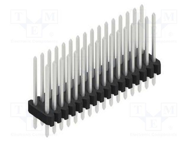 Connector: pin strips; pin header; male; PIN: 32; 1.27mm; THT; 2x16