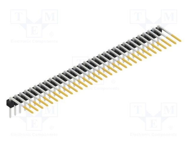 Connector: pin strips; pin header; male; PIN: 31; 2.54mm; THT; 1x31