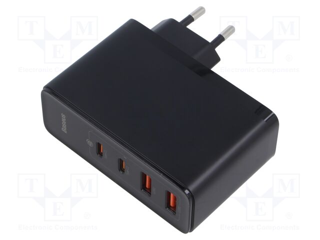 Power supply: switching; mains,plug-in; 5÷20VDC; 100W; black; 5A