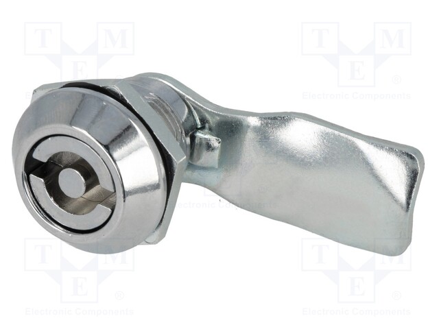 Lock; zinc and aluminium alloy; 21mm; chromium