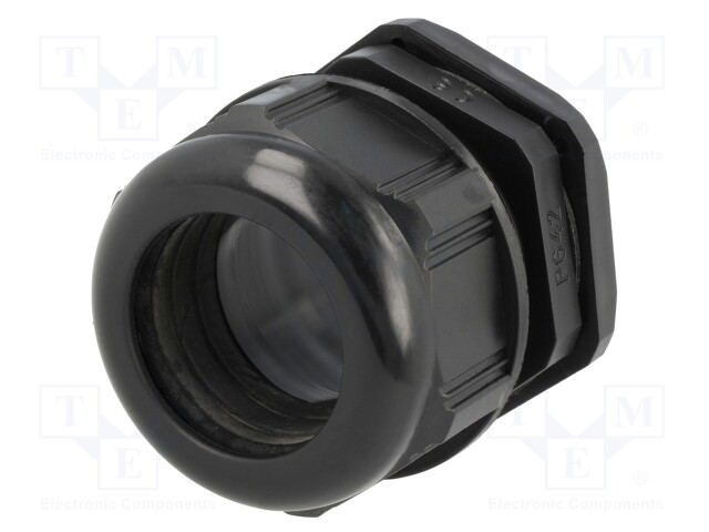 Cable gland; PG42; IP68; Mat: polyamide; black; UL94V-2