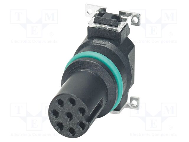 Connector: M8; PIN: 8; 1.5A; 30V; straight; unshielded; Gasket: FKM
