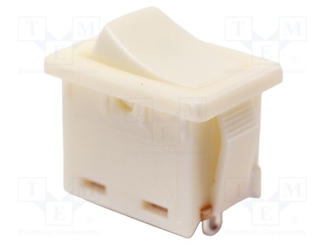 ROCKER; SP3T; Pos: 3; ON-OFF-ON; 8A/250VAC; white; none; Body: white