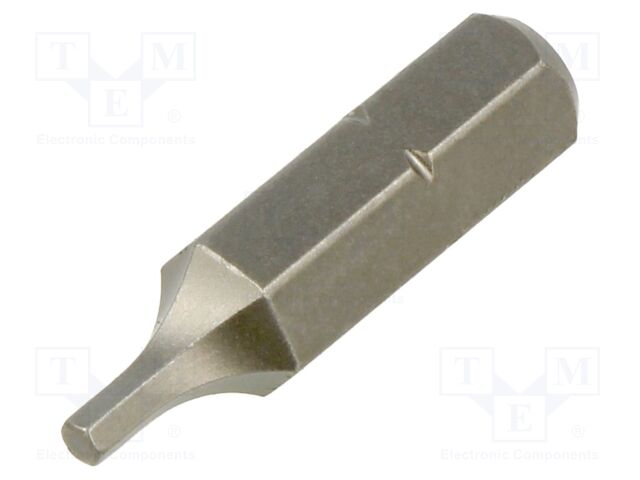 Screwdriver bit; hex key; HEX 2mm; Overall len: 25mm