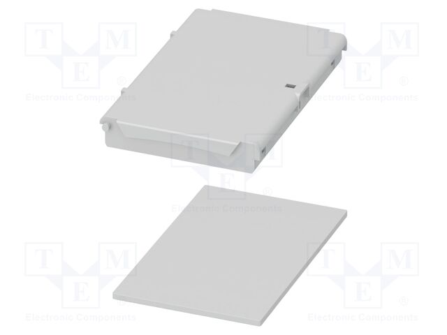 Cover; tiltable; grey; UL94V-0; BC 71,6; polycarbonate; X: 71.6mm