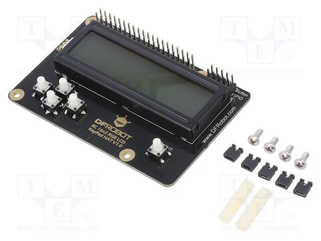 Module: shield; mechanical keyboard,LCD 16x2 display; 5VDC; I2C