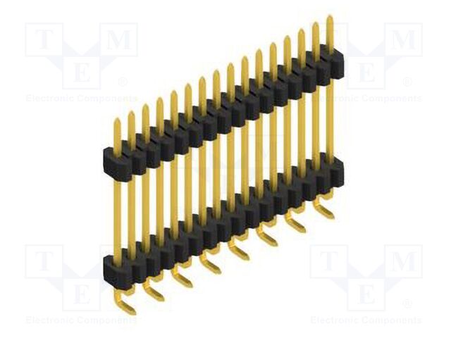 Connector: pin strips; pin header; male; PIN: 16; 1.27mm; SMT; 1x16