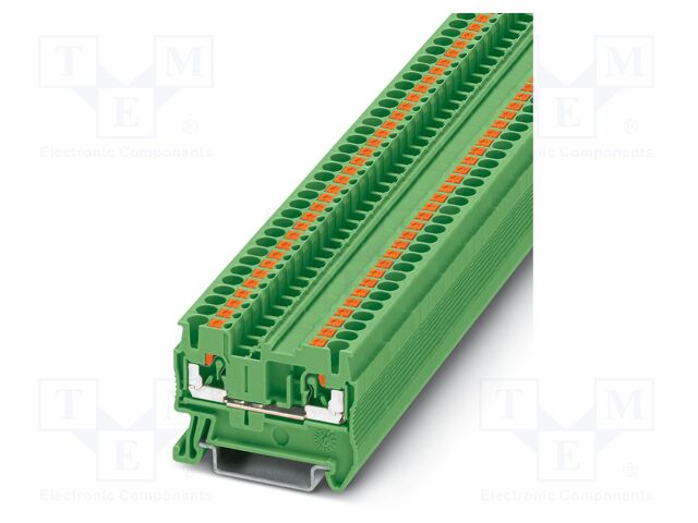 Splice terminal: rail; PT; 24A; 800V; push-in; PA; L: 35.3mm; ways: 1