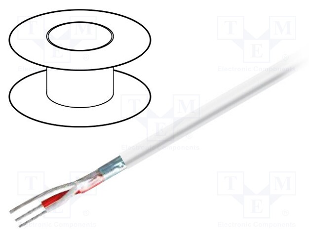Wire: DMX; Core: stranded; 1x2x0,14mm2; Ø3.4mm; 110Ω; -15÷70°C