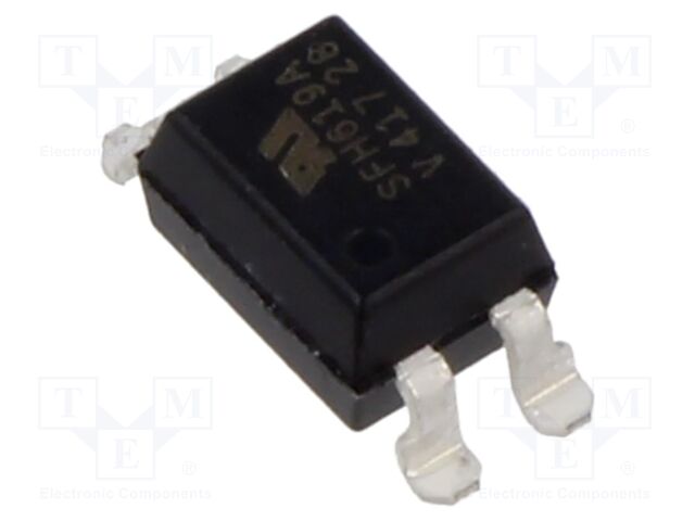 Optocoupler, 1 Channel, Surface Mount DIP, 4 Pins, 50 mA, 5 kV, 1000 %