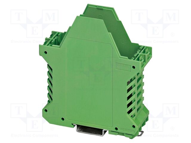 Enclosure base; with FE contact; green; UL94V-0; ME 35; X: 107.3mm