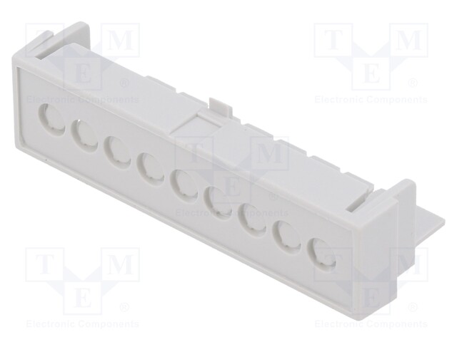 Terminals cover; grey; 5.08mm; Holes no: 9