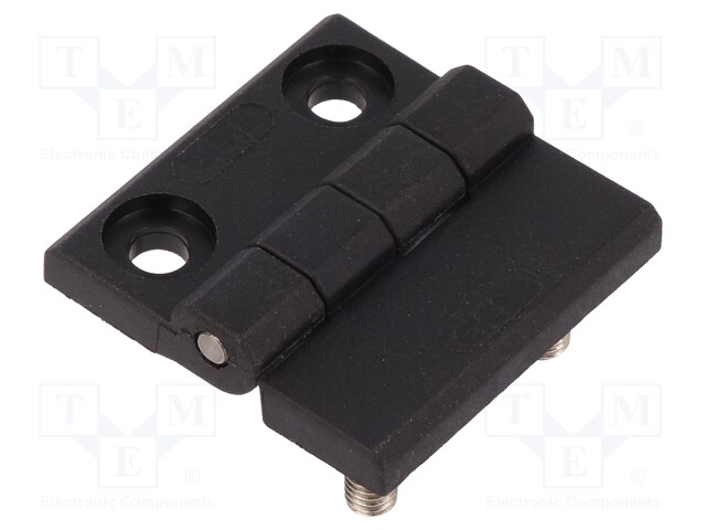 Hinge; Width: 40mm; technopolymer (PA); black; H: 40mm