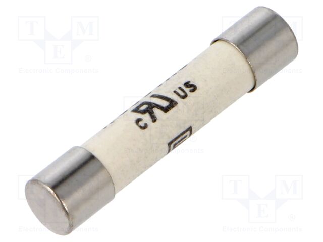 Fuse: fuse; quick blow; 3.15A; 500VAC; ceramic,cylindrical; SHF