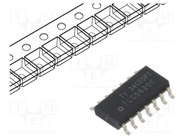 IC: D/A converter; 8bit; 48ksps; Ch: 4; SOIC14; 0÷70°C; 4.75÷5.25VDC