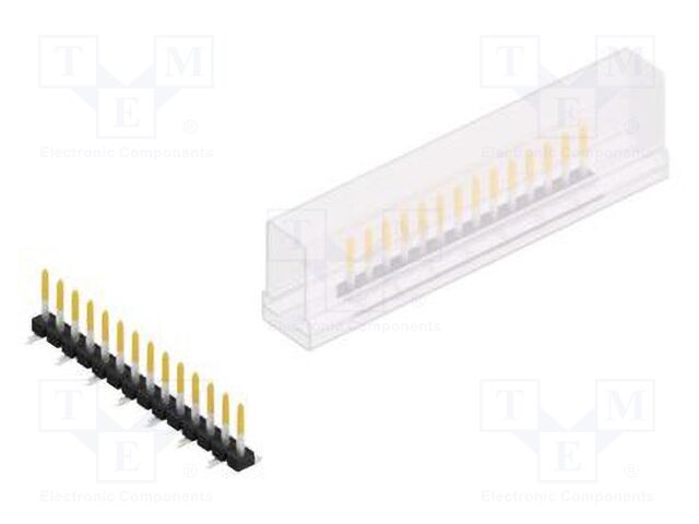 Connector: pin strips; pin header; male; PIN: 14; 2.54mm; SMT; 1x14