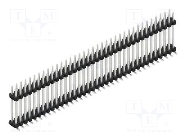 Connector: pin strips; pin header; male; PIN: 72; 2mm; SMT; 2x36