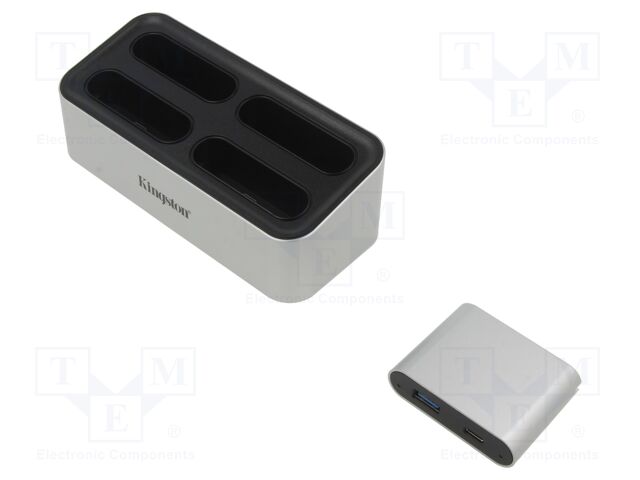 Docking station; USB 3.2 Gen 2; grey; Input: DC socket