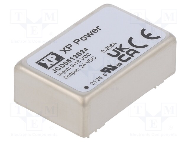 Converter: DC/DC; 5W; Uin: 9÷18V; 24VDC; Mounting: THT; Series: JCD