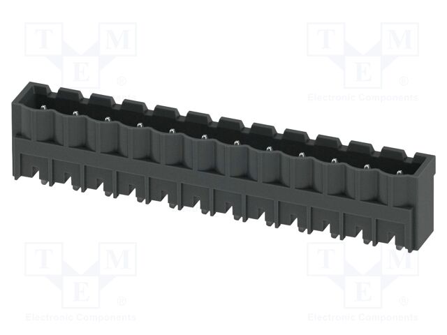 PCB headers, nominal cross section: 2.5 mm2, color: black, n