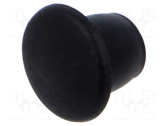 Accessories: stopper; H: 6.5mm; push-in; Flange dia: 11mm; black