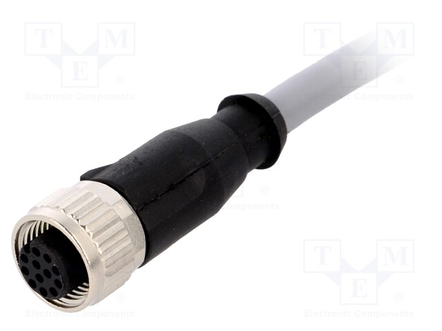 Plug; M12; PIN: 12; female; A code-DeviceNet / CANopen; 5m; cables