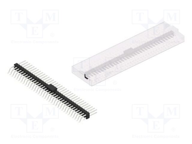 Connector: pin strips; pin header; male; PIN: 68; 2.54mm; SMT; 2x34