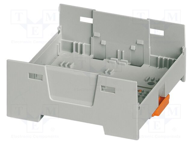 Enclosure base; grey; UL94V-0; EH 70 F; for DIN rail mounting