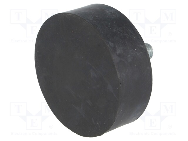 Vibroisolation foot; Ø: 75mm; H: 25mm; Shore hardness: 70±5; 5370N