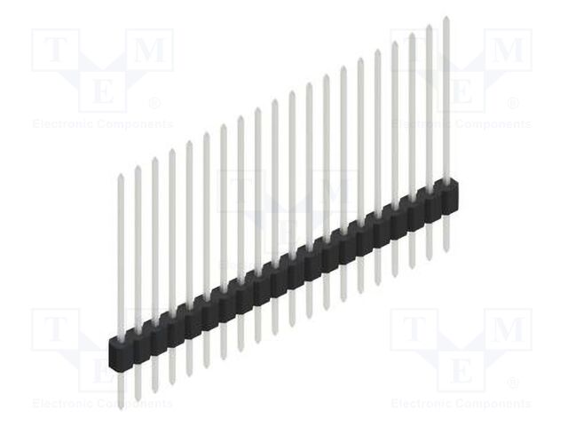Connector: pin strips; pin header; male; PIN: 20; 1.27mm; THT; 1x20