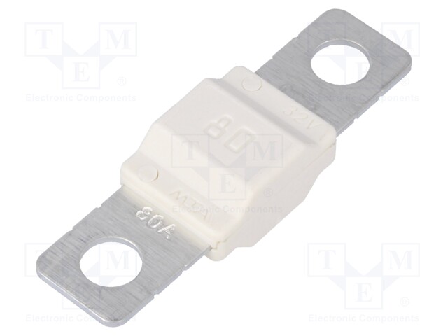 Fuse: fuse; 80A; 32V; automotive; 40mm; MIDIVAL; Mounting: M5 screw