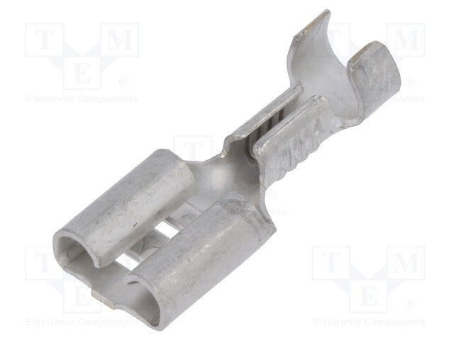 Terminal: flat; 6.3mm; 0.8mm; female; 1÷2.5mm2; crimped; straight