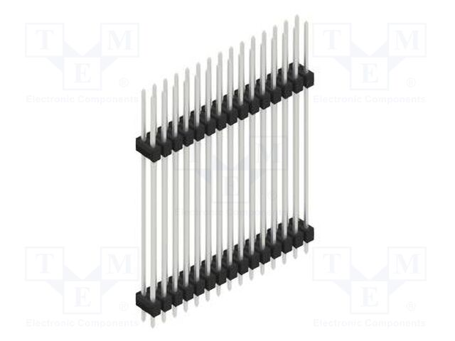 Connector: pin strips; pin header; male; PIN: 30; 2.54mm; THT; 2x15