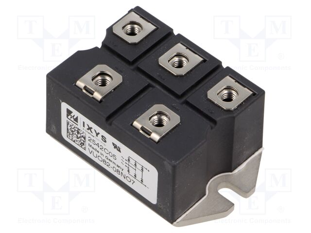 Three-phase bridge rectifier; Urmax: 800V; If: 90A; Ifsm: 750A