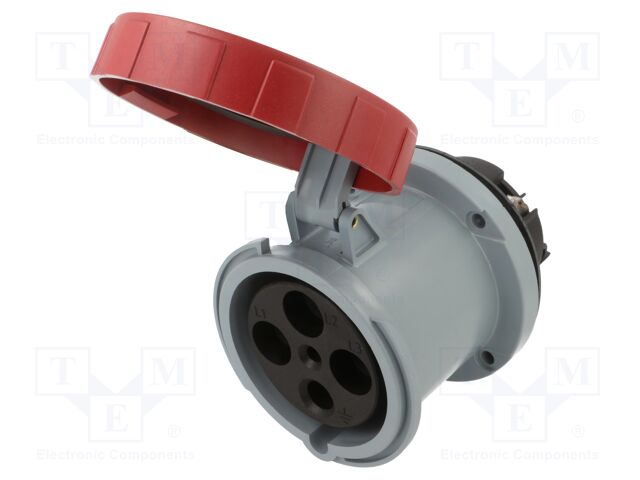 Connector: AC supply 3-phase; socket; female; straight; -25÷40°C