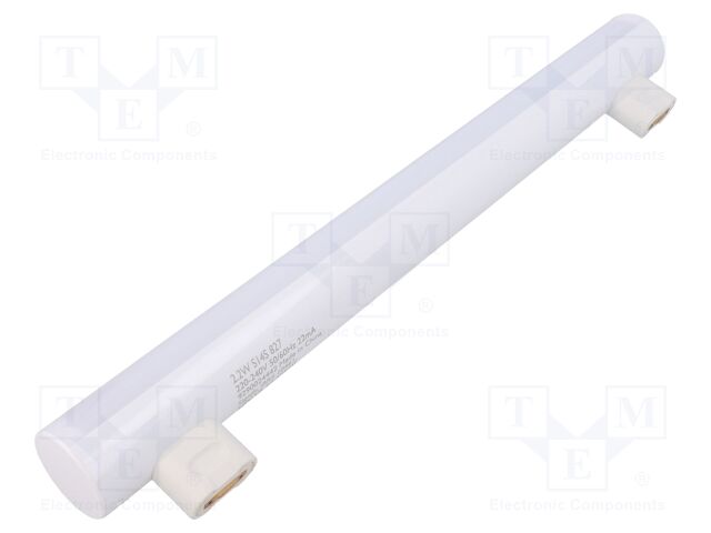 LED lamp; warm white; S14S; 230VAC; 250lm; 2.2W; 140°; 2700K