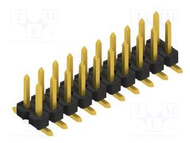 Connector: pin strips; pin header; male; PIN: 20; 2.54mm; SMT; 2x10