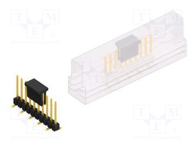 Connector: pin strips; pin header; male; PIN: 10; 2.54mm; SMT; 1x10