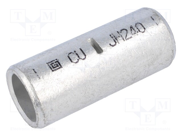 Butt splice; copper; 240mm2; tinned