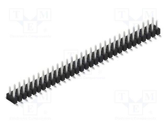 Connector: pin strips; pin header; male; PIN: 62; 2.54mm; SMT; 2x31
