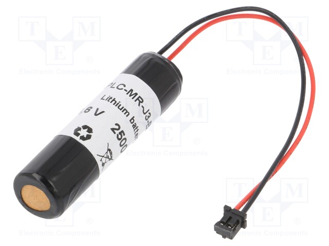 Battery: lithium; 3.6V; AA; connectors; Ø14.65x50.3mm; 2500mAh