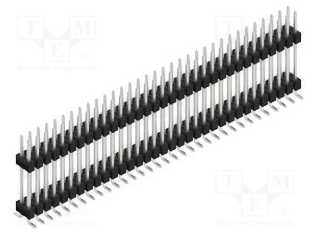 Connector: pin strips; pin header; male; PIN: 66; 2.54mm; SMT; 2x33